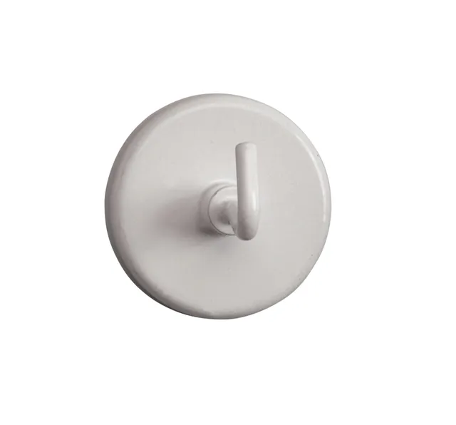Magneet met haak MAUL 36mm trekkracht 6kg wit 5 stuks-1