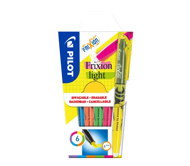 Markeerstift PILOT friXion light assorti set à 6 stuks-1