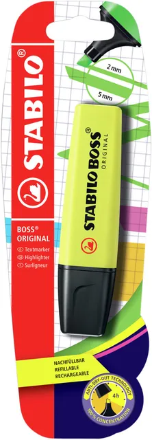Markeerstift STABILO BOSS Original 70/24 geel blister à 1 stuk-1