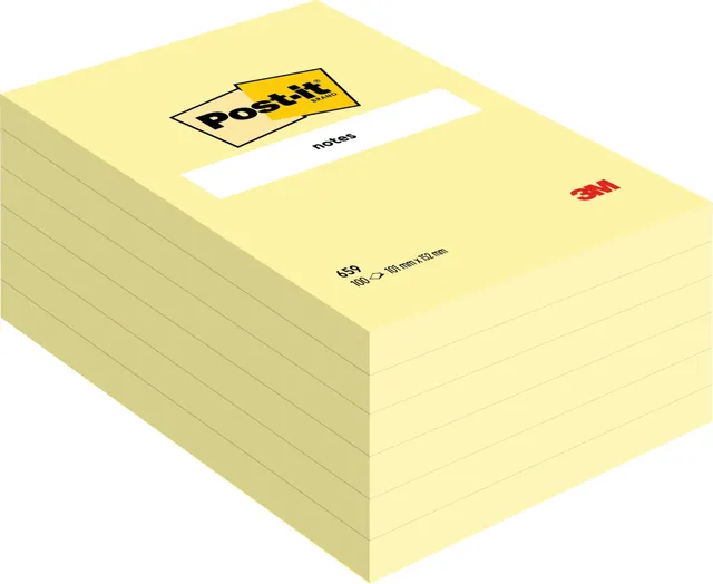 Memoblok Post-it 659 102x152mm geel-1