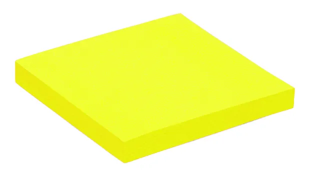 Memoblok Quantore 76x76mm neon geel 100 vel-1