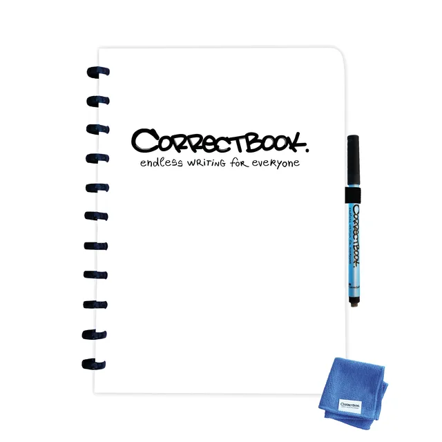 Notitieboek Correctbook A4 blanco 40blz inspirational white-1