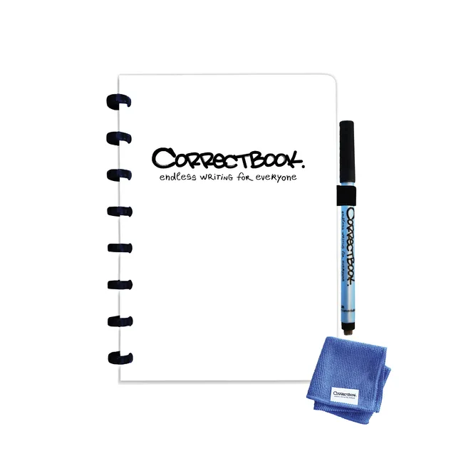 Notitieboek Correctbook A5 lijn 40blz inspirational white-1