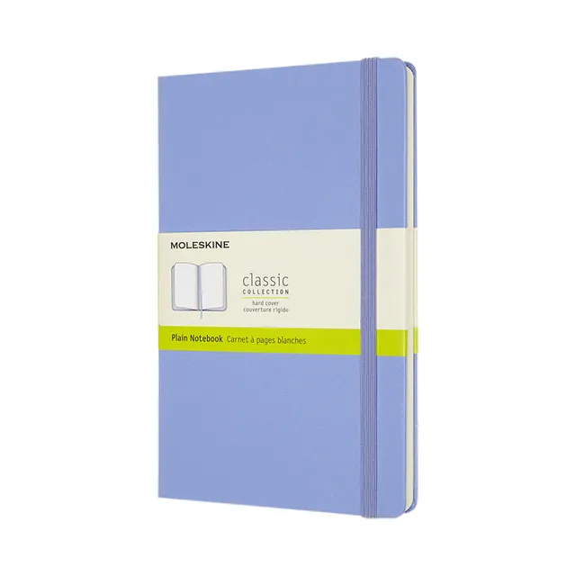 Notitieboek Moleskine large 130x210mm blanco hard cover hydrangea blue-1