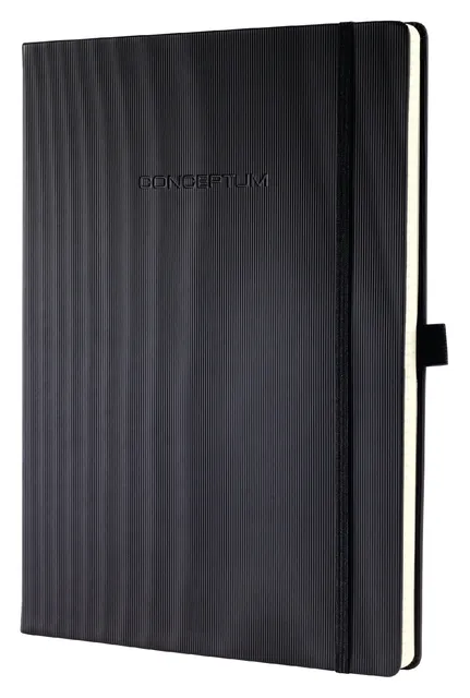 Notitieboek Sigel Conceptum Pure A4 lijn zwart-1