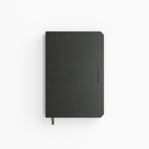 Notitieboek de KEMPEN Ashblack 110x160mm blanco 160 pagina's 90gr zwart-1
