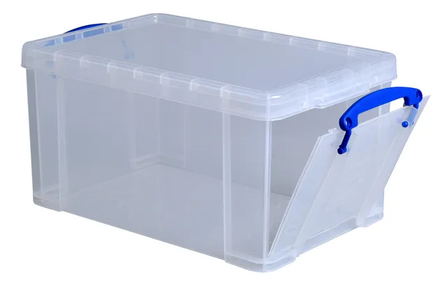 Opbergbox Really Useful 14 liter 395x255x210mm transparant wit-1
