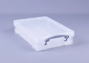 Opbergbox Really Useful 4 liter inclusief vakkenverdeler 395x255x88mm transparant wit-1