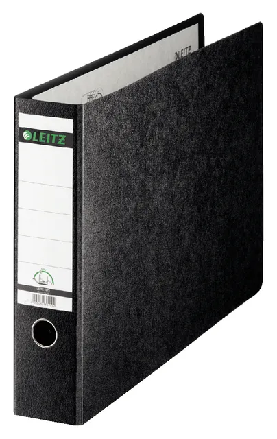 Ordner Leitz 1073 180° zonder sleuven en randbeschermers 77mm karton A3 dwars zwart-1