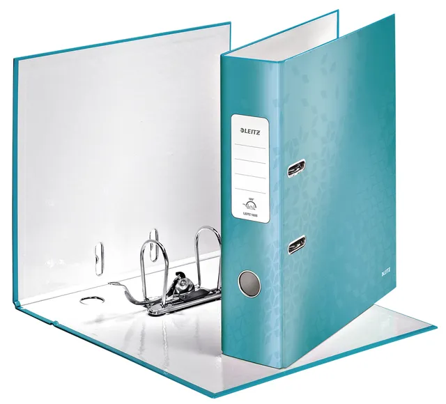 Ordner Leitz Wow 180° gelamineerd 85mm A4 ijsblauw-1
