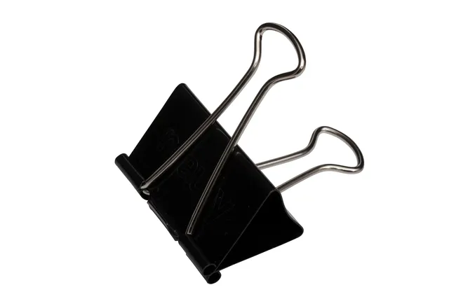Papierklem MAUL 215 foldback 51mm capaciteit 25mm zwart 6 stuks-1