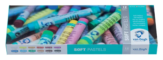 Pastelkrijt Talens Van Gogh zacht assorti doos à 12stuks-1