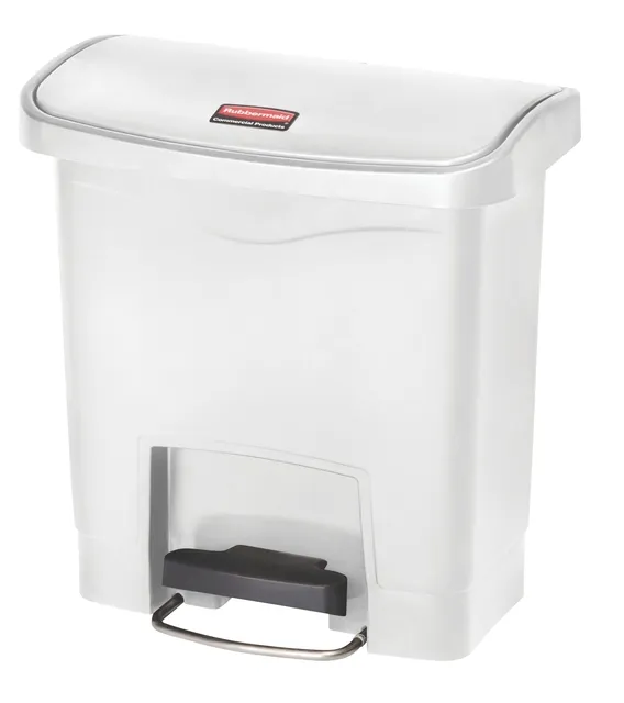 Pedaalemmer Rubbermaid Slim Jim Step-On 15liter wit-1