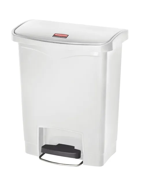 Pedaalemmer Rubbermaid Slim Jim Step-On 30liter wit-1