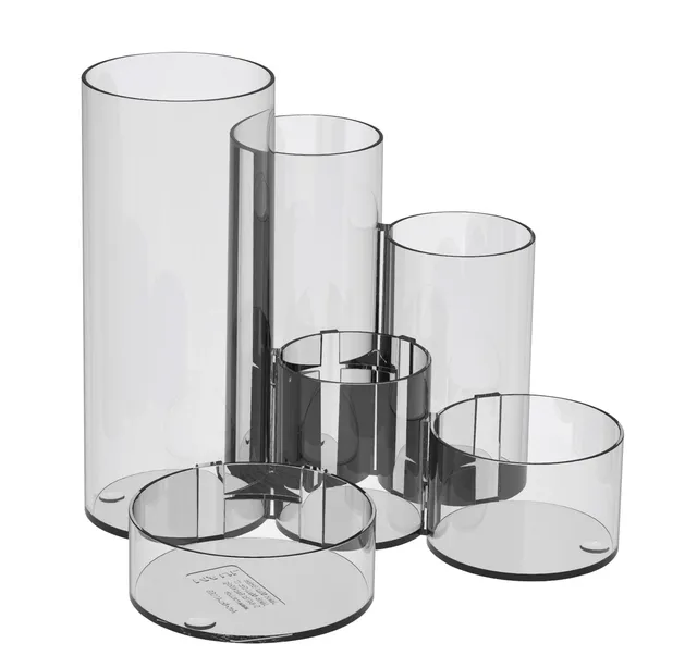 Pennenkoker MAUL Tubo helder transparant 6-vaks Ø15x12.5cm-1