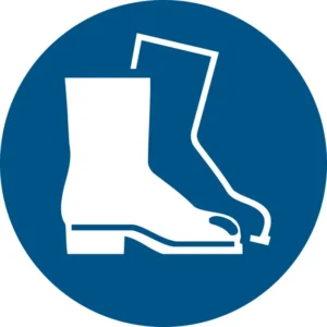 Pictogram bordje Djois Veiligheidsschoenen verplicht Ø 200mm  Blauw-1