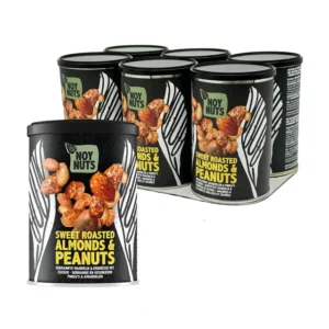 Pinda's NoyNuts gesuikerd en gebrand met amandelen blik 135 gram-1