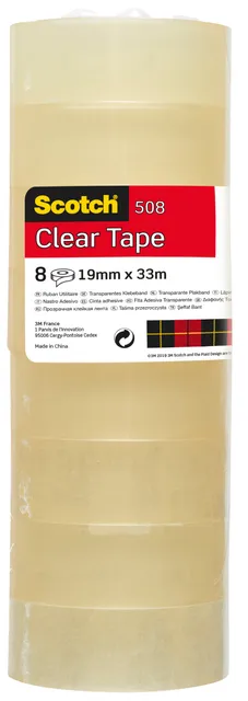 Plakband Scotch 508 19mmx33m transparant-1