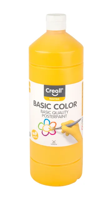 Plakkaatverf Creall basic donkergeel 1000ml-1