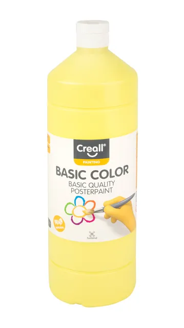 Plakkaatverf Creall basic lichtgeel 1000ml-1