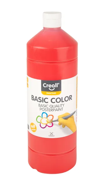 Plakkaatverf Creall basic lichtrood 1000ml-1