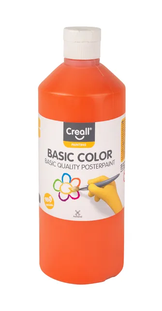 Plakkaatverf Creall basic oranje 500ml-1