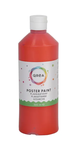 Plakkaatverf Qrea lichtrood 500ml-1