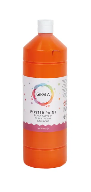 Plakkaatverf Qrea oranje 1000ml-1