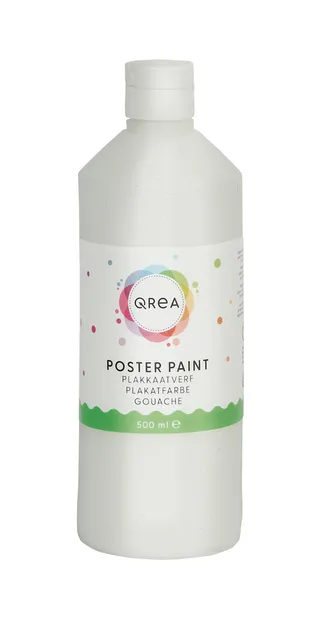 Plakkaatverf Qrea wit 500ml-1