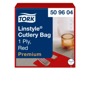 Pochette Tork LinStyle® 1-laags 50 stuks duurzaam rood 509604-1