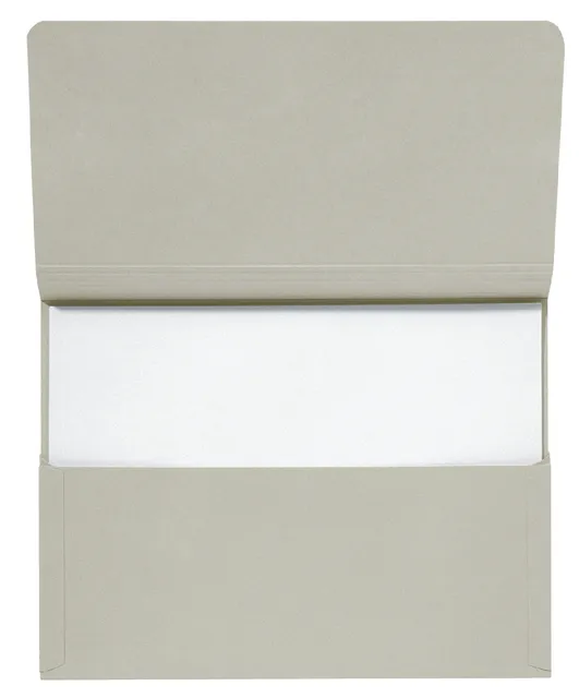 Pocketmap Secolor folio 100% gerecycled karton 250gr grijs-1