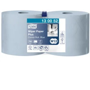 Poetspapier Tork Wiping Plus Combi W1/2  255m blauw 130052-1