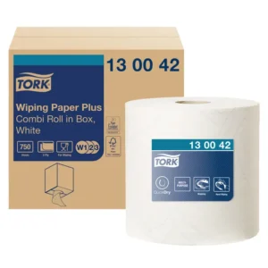 Poetspapier Tork Wiping Plus Combi W1/2/3 multifunctioneel 255m wit 130042-1