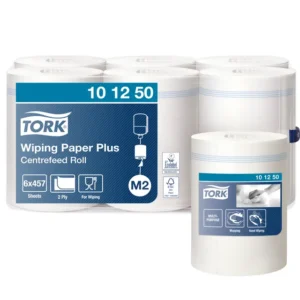 Poetspapier Tork Wiping plus M2  160m wit 101250-1