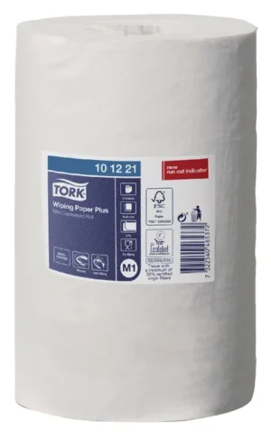 Poetspapier Tork Wiping plus minirol M1 2 laags centerfeed 74