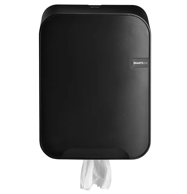 Poetspapierdispenser QuartzLine Q16 midi zwart 441154-1