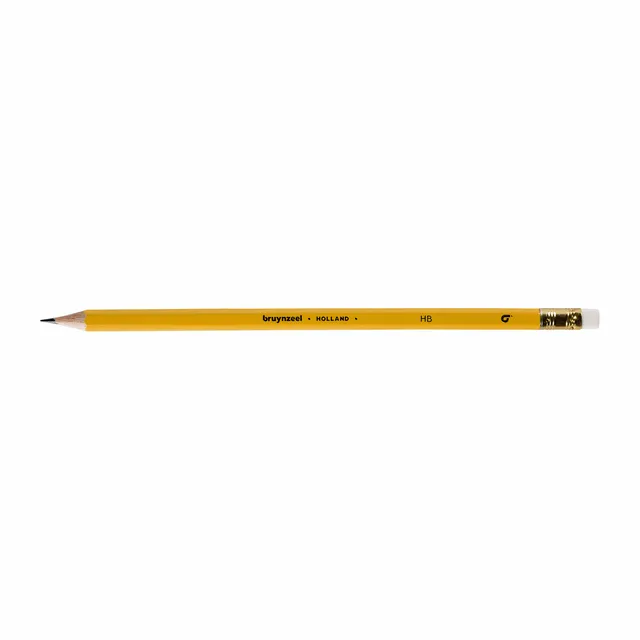 Potlood Bruynzeel 1705K Burotek HB met gum-1