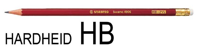 Potlood STABILO Swano grafiet 4906 HB met gumtop-1