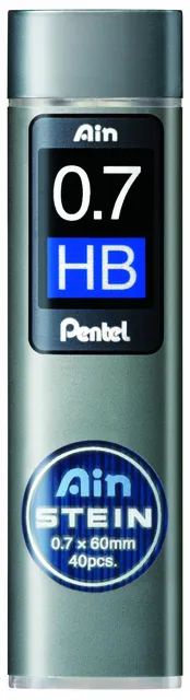 Potloodstift Pentel Ain Stein HB 0.7mm koker à 40 stuks-1