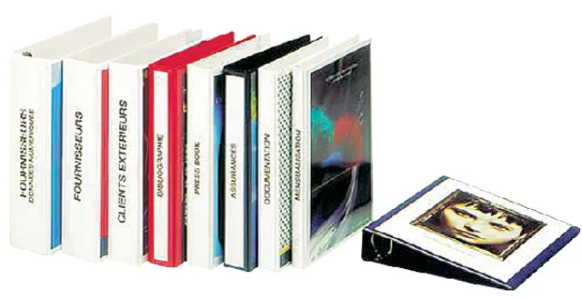 Presentatieringband Esselte Essentials A4 panorama 23-rings O-mechaniek 20mm rood-1