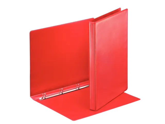 Presentatieringband Esselte Essentials panorama A4 4-rings D-mechaniek 16mm rood-1