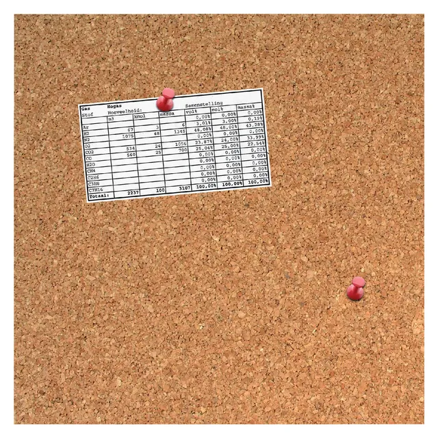 Prikbord Desq 35x35cm kurk-1