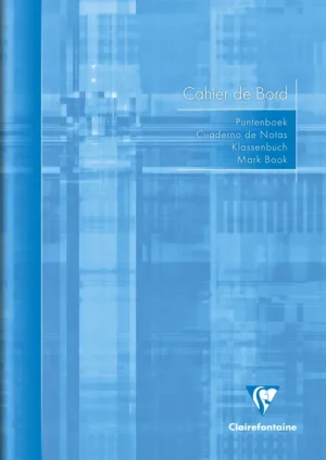 Puntenboek leraren Clairefontaine A4 72 pagina's 110gr meertalig assorti-1