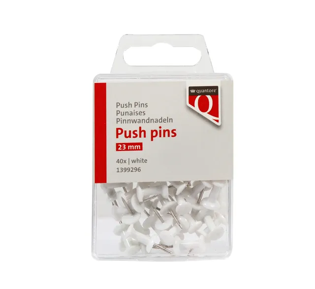 Push pins Quantore 40 stuks wit-1