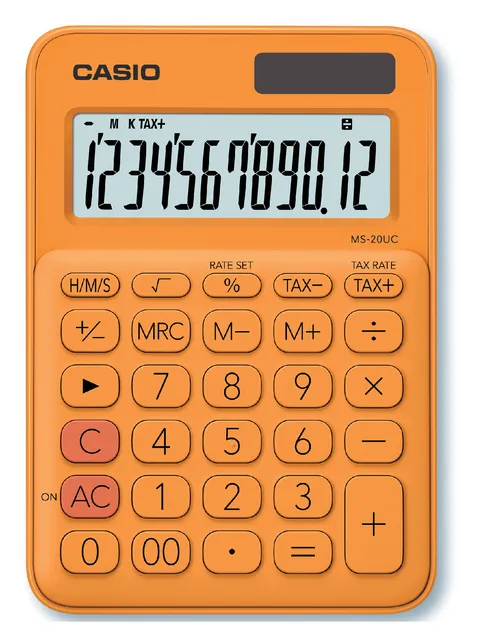 Rekenmachine Casio MS-20UC oranje-1