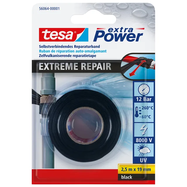 Reparatietape tesa® Extreme Repair 2.5mx19mm zwart-1