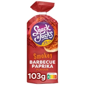 Rijstwafel Snack-a-Jacks BBQ paprika pak 103 gram-1