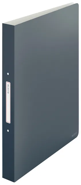 Ringband Leitz Cosy A4 2-rings O-mechaniek 25mm PP fluweel grijs-1