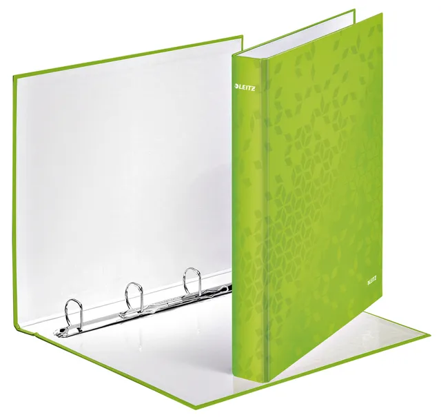 Ringband Leitz WOW A4 maxi 4-rings D-mechaniek 25mm groen-1