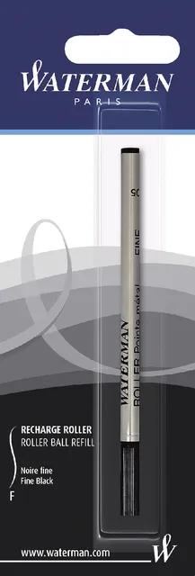 Rollerpenvulling Waterman fijn zwart blister à 1 stuk-1